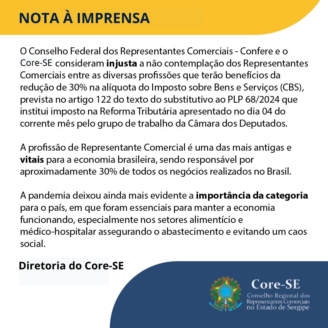 Nota à Imprensa – 05 de julho 2024