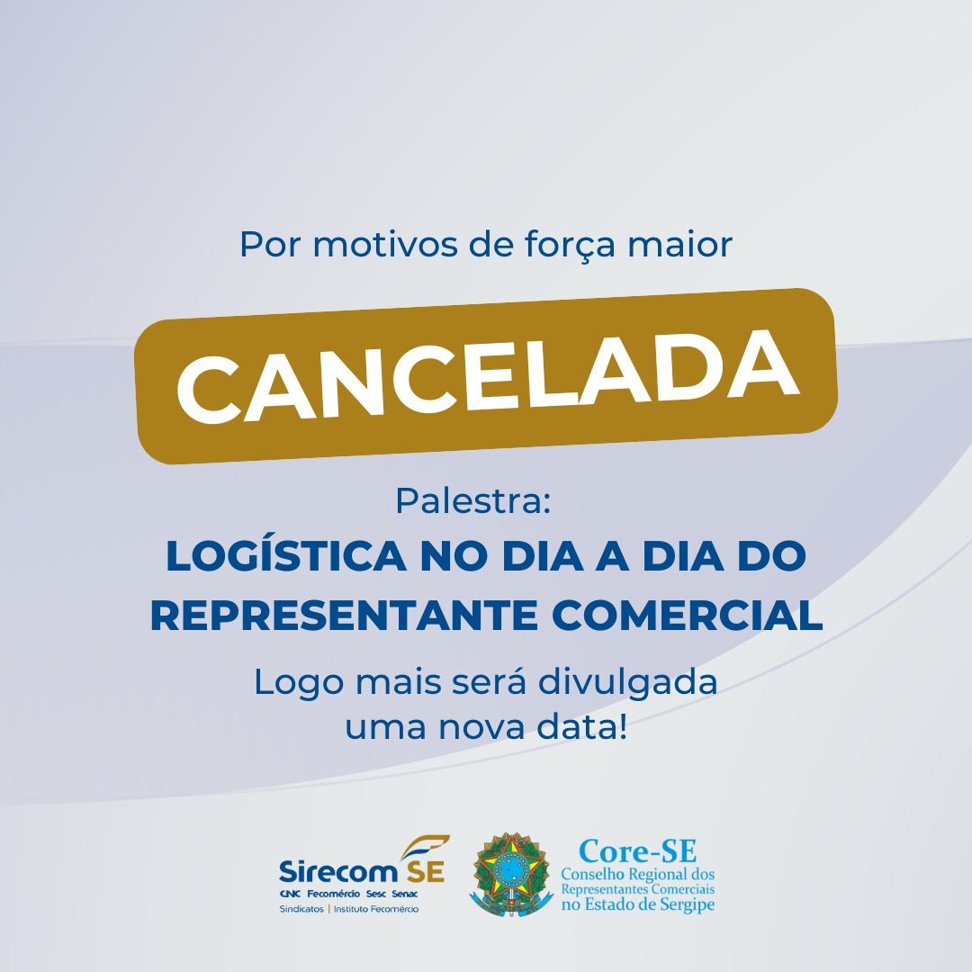 Palestra sobre Logística no Dia a Dia do Representante Comercial