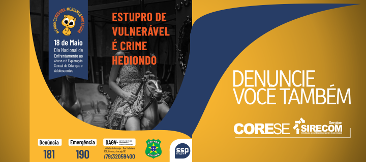 18 de maio – Dia Nacional de Enfrentamento ao Abuso e à Exploração Sexual